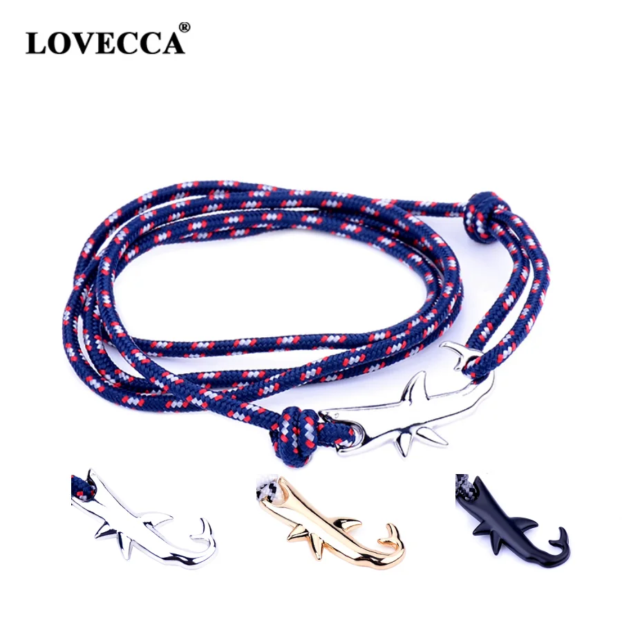 new arrival fish design anchor bracelet jewelry shark tail hook bracelet