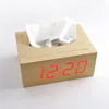 Zogifts Small Gift cute Wood Alarm table Clock,wooden stand clock in china