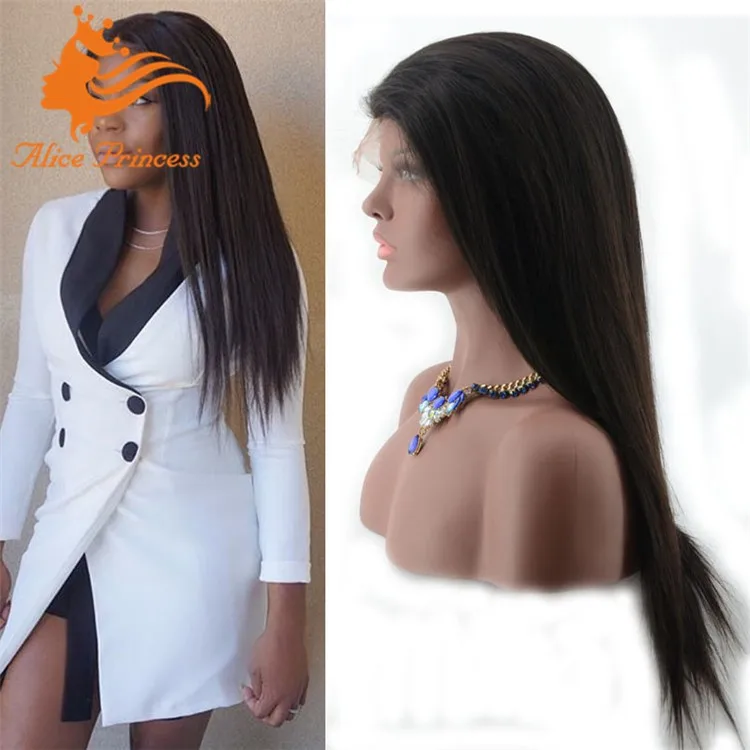 Brazilian Lace Front Wigs Silk Straight Full Silk Top Cap Lace Wig