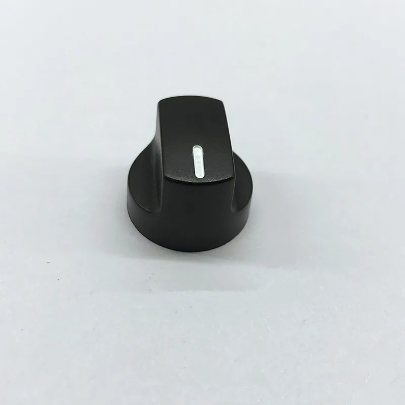 Dia.18*H14mm Plastic Knob for Potentiometer Knurled Teeth Shaft and Half Flat D Shaft