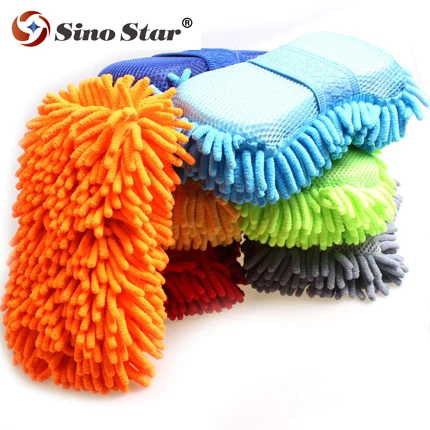 SS-WT8 SINO STAR Good quality  Car wash chenille sponge Polyester and Polyurethane use for car wash shop