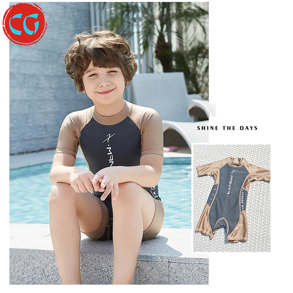 

Hot Sale One Piece Rash Guard Long Sleeve Wetsuit Skin UPF 50+ UV Sun Protection Kids Bathing Suit