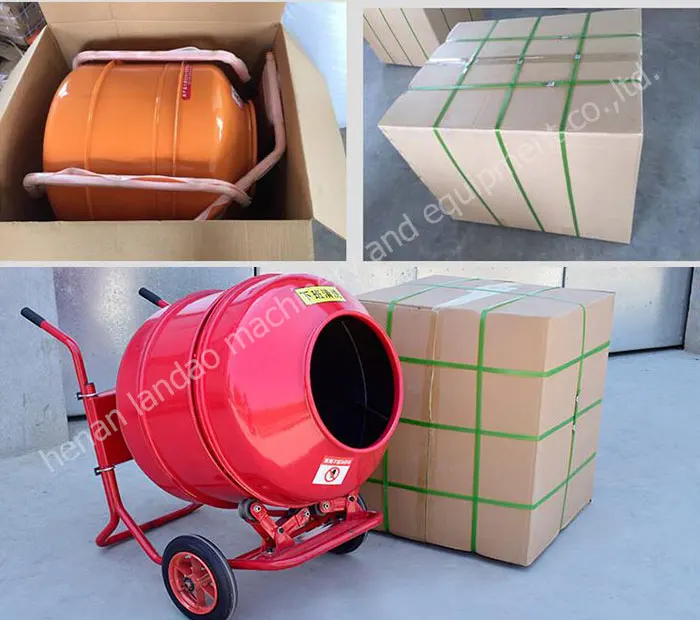 200L Mobile Portable Mini Concrete Mixer With Diesel/Gasoline/Electric Motor