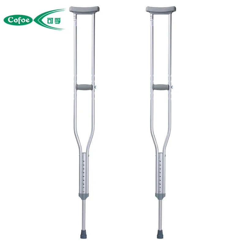 Aluminum adjustable folding disabled walking crutches for sale, View