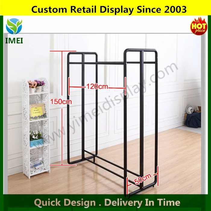 Wall Mounted Hat Display Rack For Retail Store Storage Clothes Display