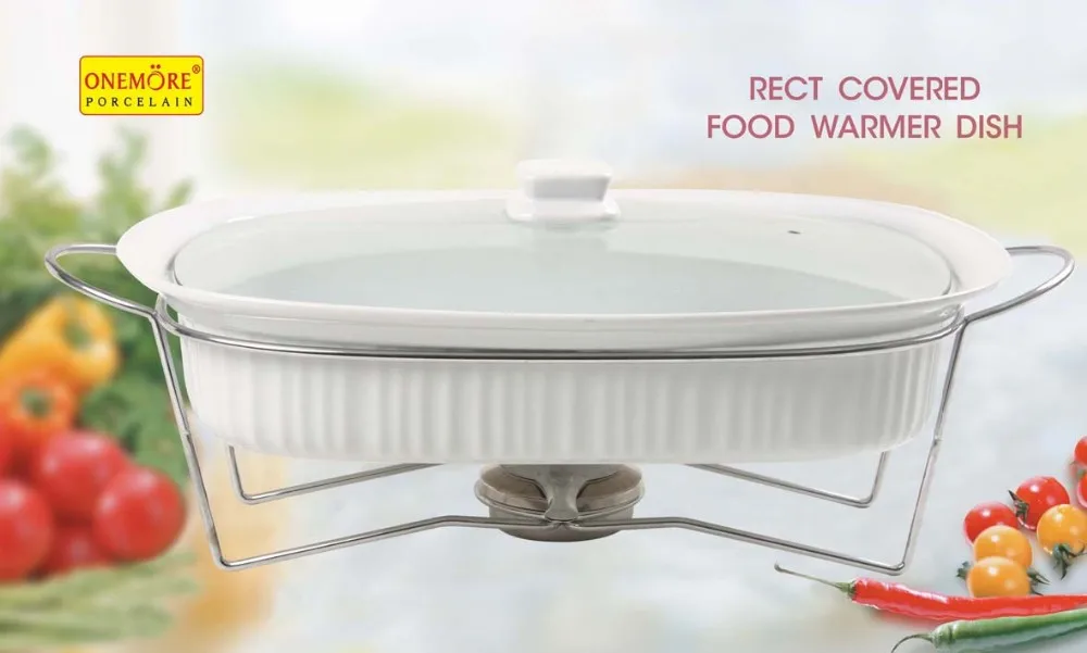 One-more Double Warmer Casserole With Metal Stand And Glass Lid - Buy ...