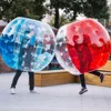 HI CE Certification Half Red 1.5m Dia PVC Inflatable Adult Bumper Ball/soccer bubble for Outdoor Game