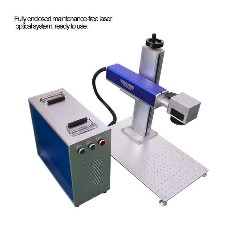Metal Laser Engraving Machine Portable 20w 30w 50w Mopa Gold Metal