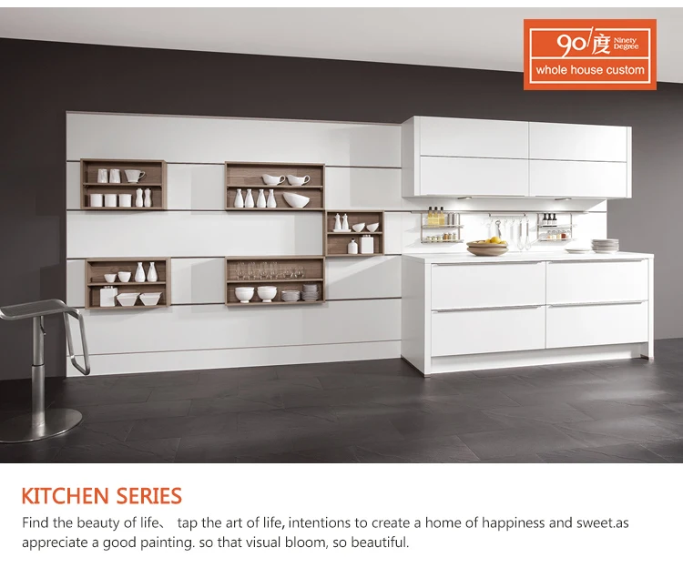 High Quality Australian Lacquer Painted Finish Mdf Wooden Kitchen