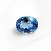 Synthetic lab Aquamarine Spinel oval Fancy AAA cut gemstone