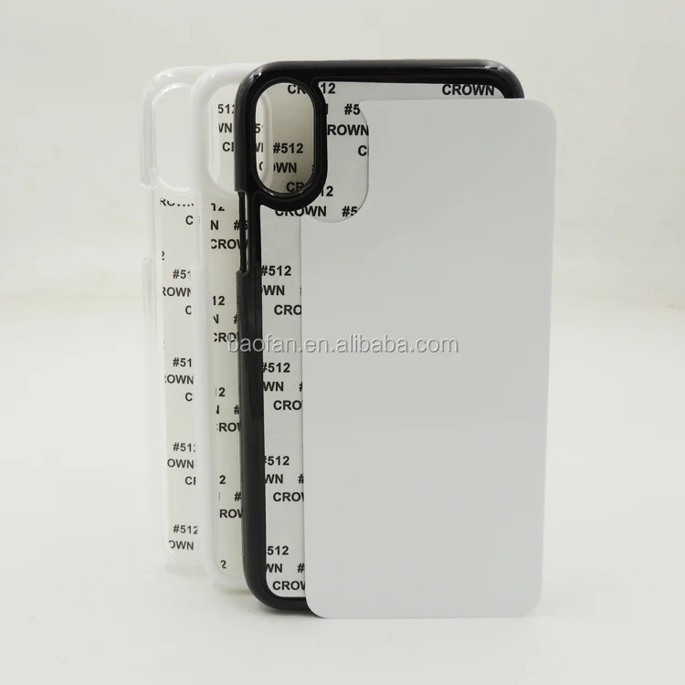 New arrive 2D sublimation hard PC phone case for Iphonex/xs with metal sheet