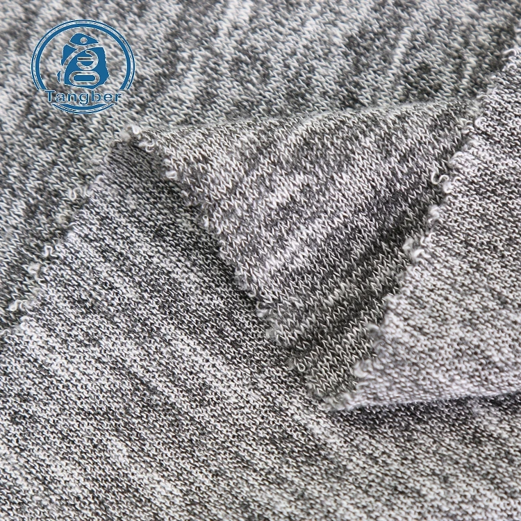 2020 hot knit polyester rayon spandex tr brushed hacci fleece fabric for sweatshirts