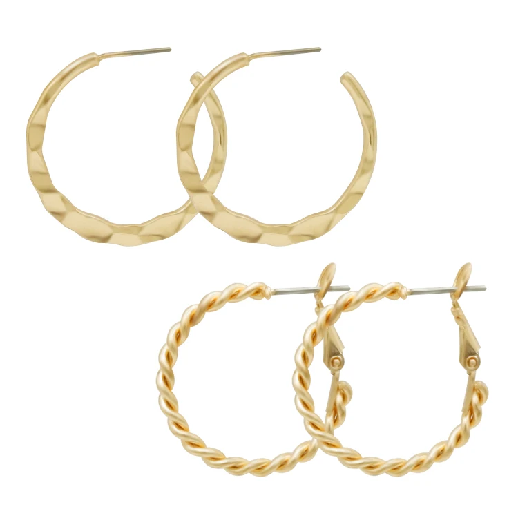 

wholesale india style large big 14k gold plated hoop earrings for women, Pink