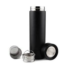 Image of 2019 New Double Wall Vacuun Travel Stainless Steel Tumbler 18/8 Water Bottle Vacuum Flask With Basket Filter