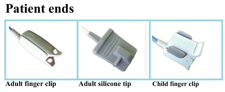 Compatible for Datascope:Accutorr 3 /Accutorr 4 Adult fingerclip spo2 sensor pulse probe oximeter sensor