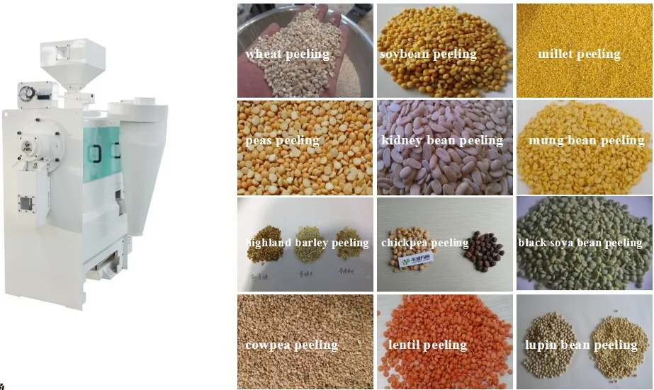 Red Lentil Processing Line Red Lentil Peeler Lentil Peeling Machine