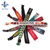 Well-positioned suppliers produce fabric woven wrist bands for souveniers