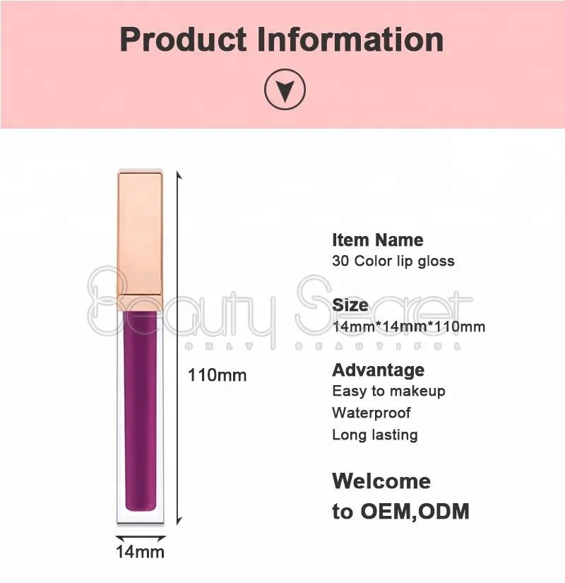 

make your own organic glitter lipstick waterproof private label matte liquid lipstick, 24 colors optional