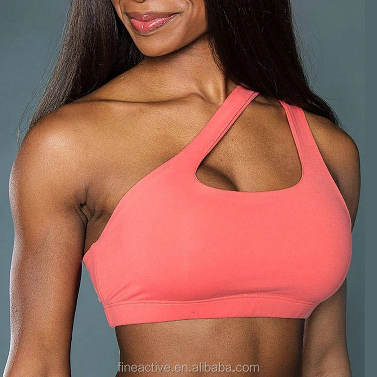 Comfortable one shoulder sports bra For High-Performance 