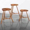 Chinese Vintage Wooden solid wood tractor cafe barstool