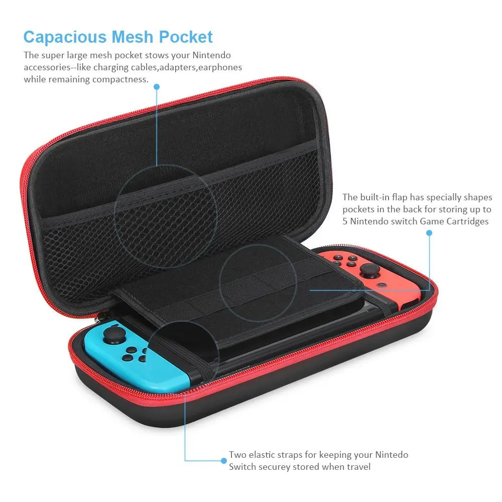 
Factory Manufacture Waterproof PU EVA customized logo top quality Game Accessories Case for Nintendo Switch Game Controller 