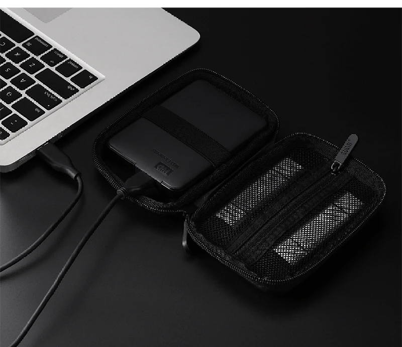 Bubm Waterproof Zip Closure Disk Eva Hard Shell Hdd Hard Drive Caddy