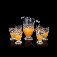

Top Quality Wedding home hotel tea set bar water milk cup tea pot glass pitcher set