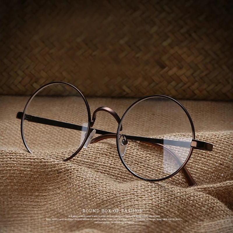 

Unisex Clear Transparent Circle Round Glasses "Nerd" Glasses Mens Womens