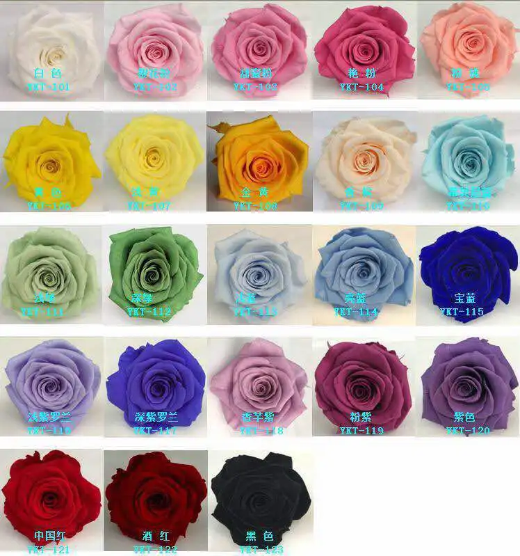 Wholesale Eternal Luxury Roses Real Preserved Flower Roses In Glass