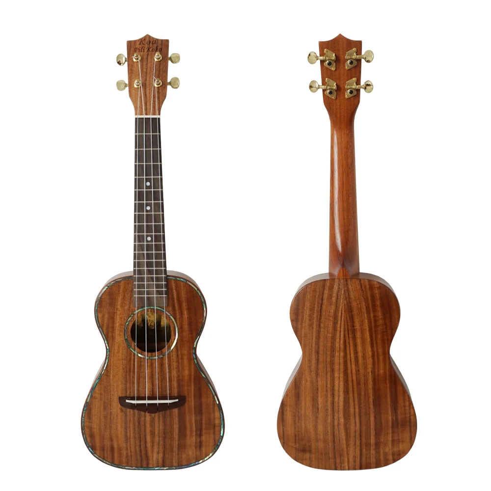 

Aiersi Brand Koa Pili Koko Brand Solid Koa Body Concert Ukulele High Quality 24inch Ukelele AU-24B OEM