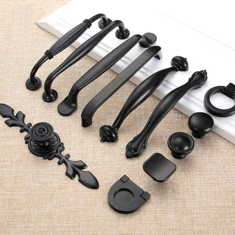 

Modern Black Cupboard Pulls Handle For Kitchen Z-9991