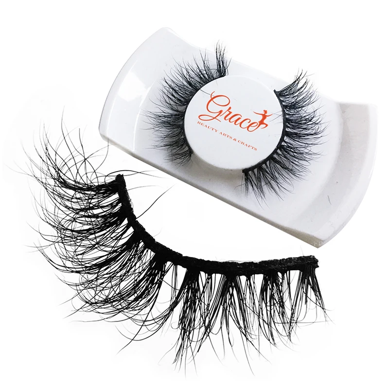 

private label High volume black cotton qingdao lashes band cruelty free 5D real mink false eyelashes, Natural black