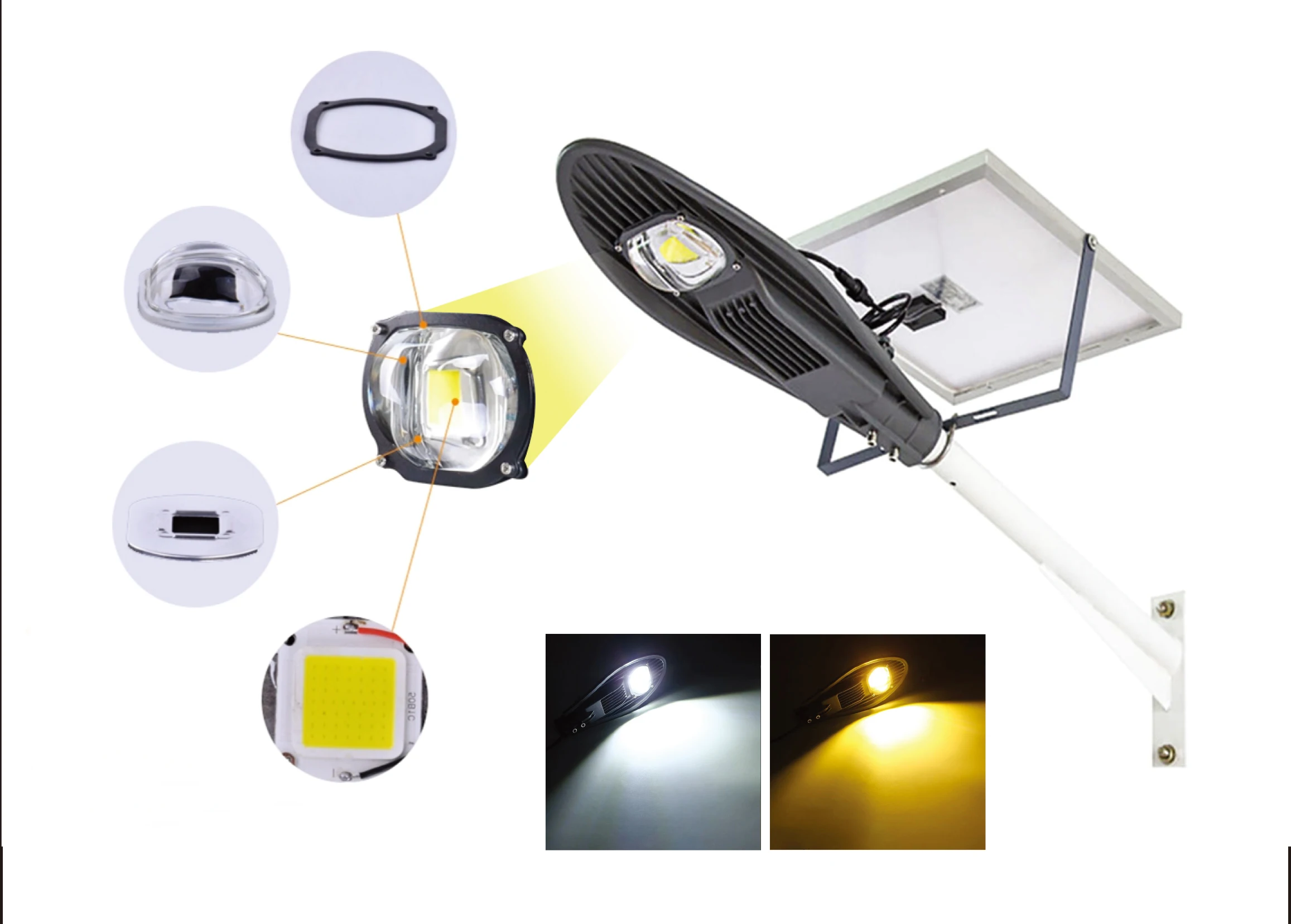 Liketech Solar Street Light Hs Code 30w Top Sale Model In Asian Market