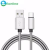 1.1M Metal Spring Metal Plug Type C USB Cable USB C Cable for Samsung S9 S8 S7 Note9 8 7 for Sony HTC