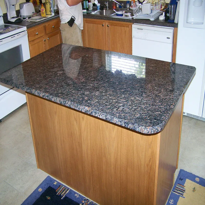 Polished Sapphire Blue Granite Kitchen Countertop And Vanity Top