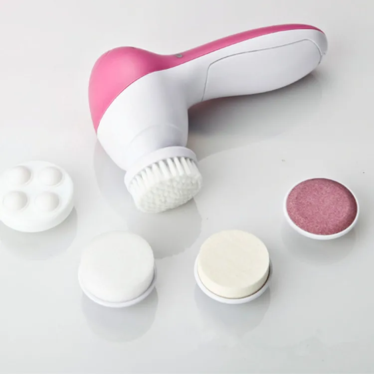 

Waterproof Skin Care Deeply Cleaning Private Label Electric Facial Cleansing Brush, Pink