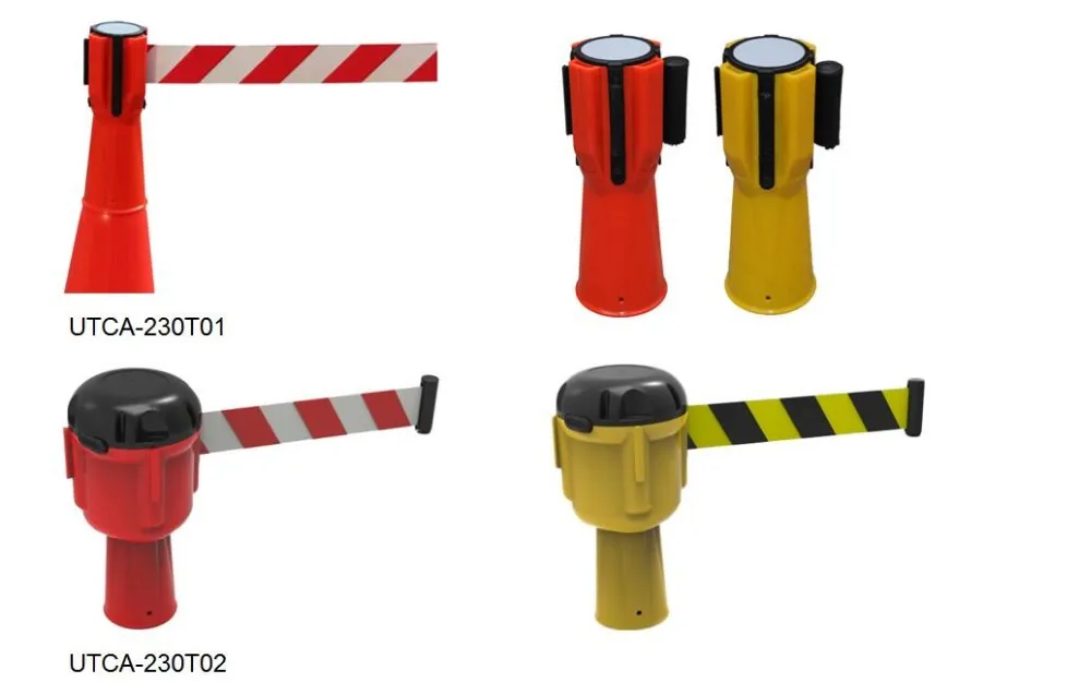 Red White Or Yellow Black Traffic Colored Traffic Cones Tapes