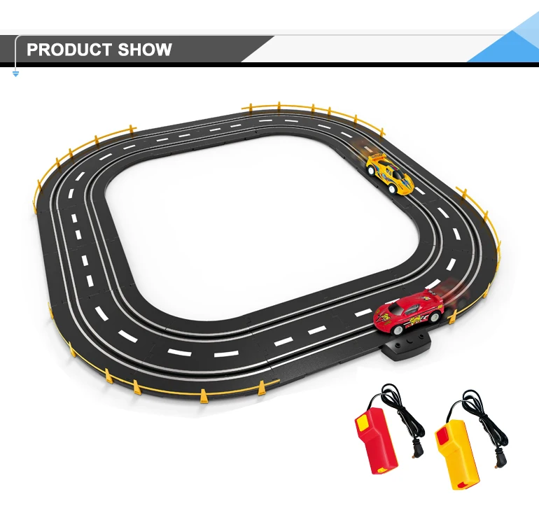 plastic race car track