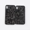 New design hot selling TPU irregular pattern glossy forged carbon fiber phone case for iphoneXS