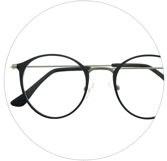 round glasses with nose pads