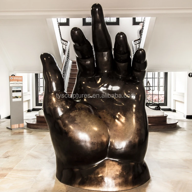 Famous Modern Replica Large Metal Bronze Fernando Botero Fat Hand ...