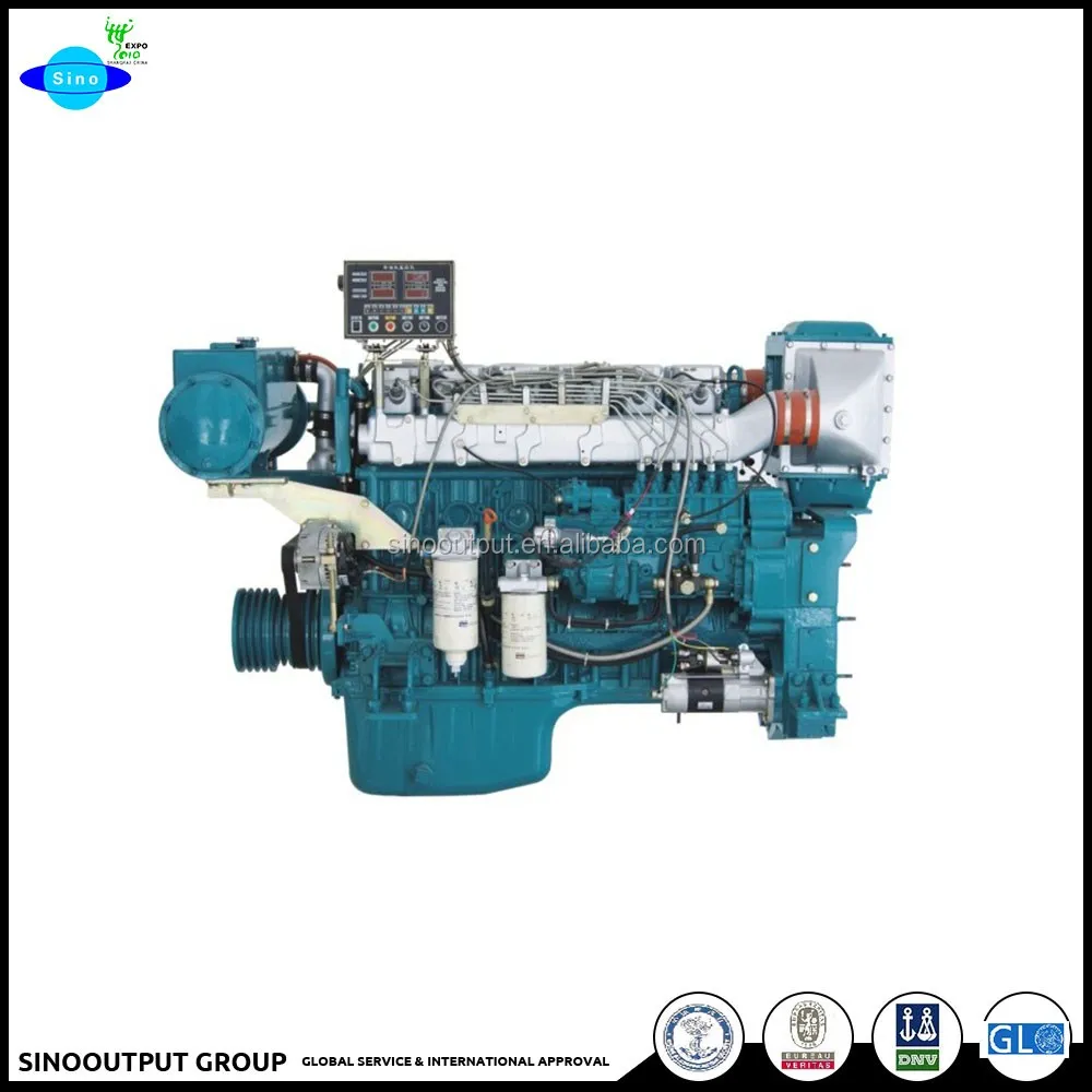 marine engine with gearbox