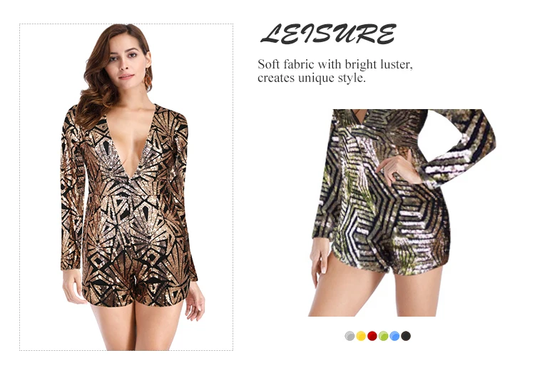 sparkly short jumpsuit