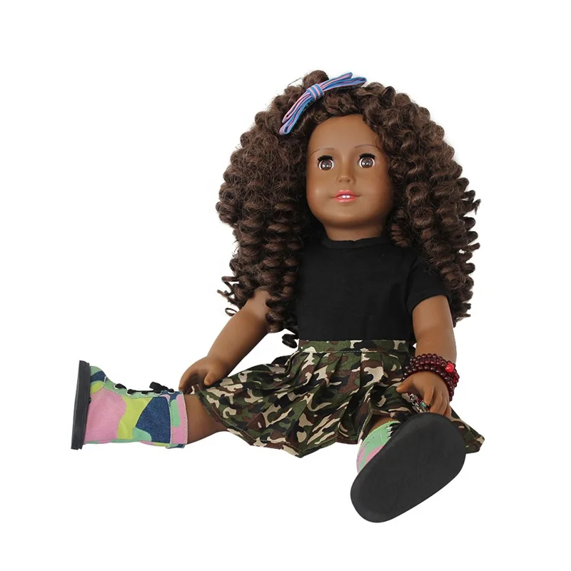 Stylished African 18 inch American Girl 18 inch wholesale black dolls