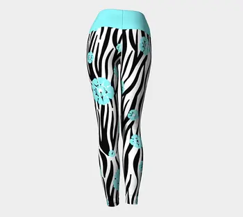 zebra print yoga pants