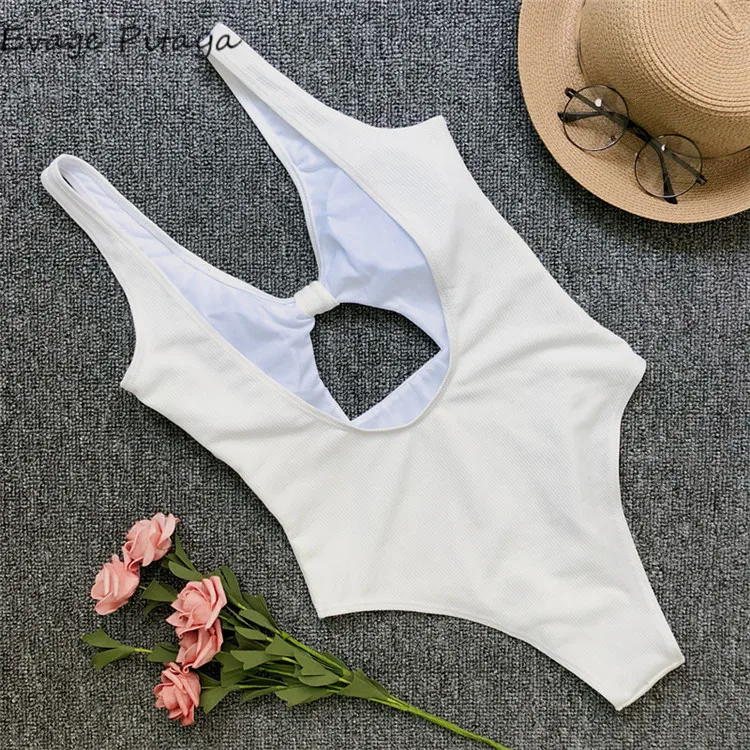 Trade Assurance Dropshipping European Size One Piece Cut Out High Leg