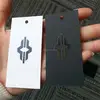 2017Factory price custom swing tags gold stamping hang tags