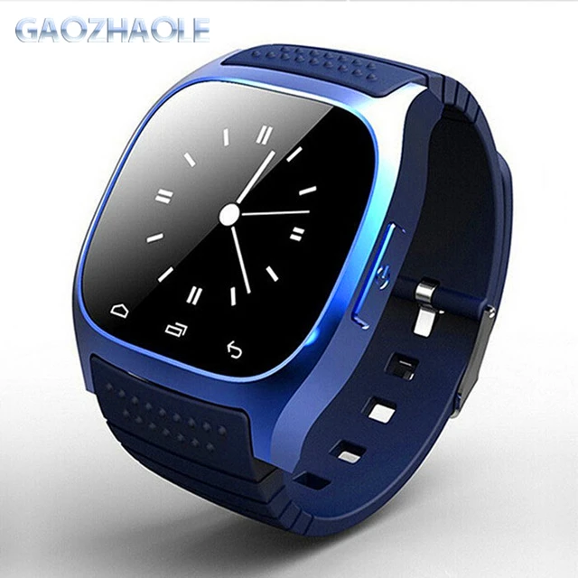 

M26 Smart Watch with Color TFT LED Display Wristwatch with Music Player SMS Facebook Reminder Pedometer for Android, Blue;black;white