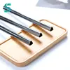 HEART SHAPED Inox Safe Reusable 304 Custom Stainless Steel Straws with Velvet Bag