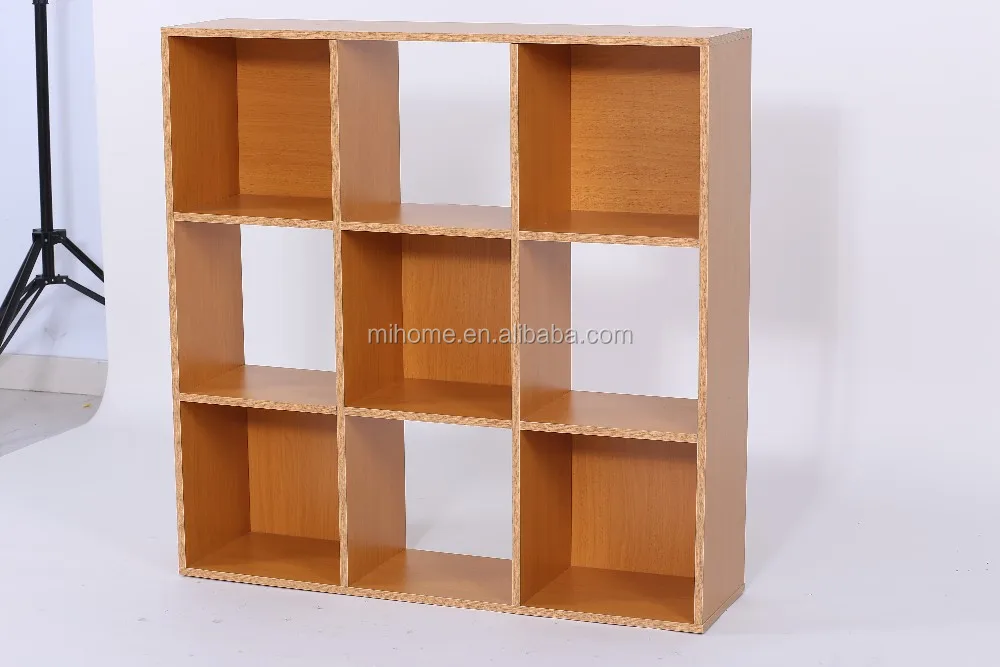 Cheap 3x3 Cube Wooden Bookcase Book Shelf Children